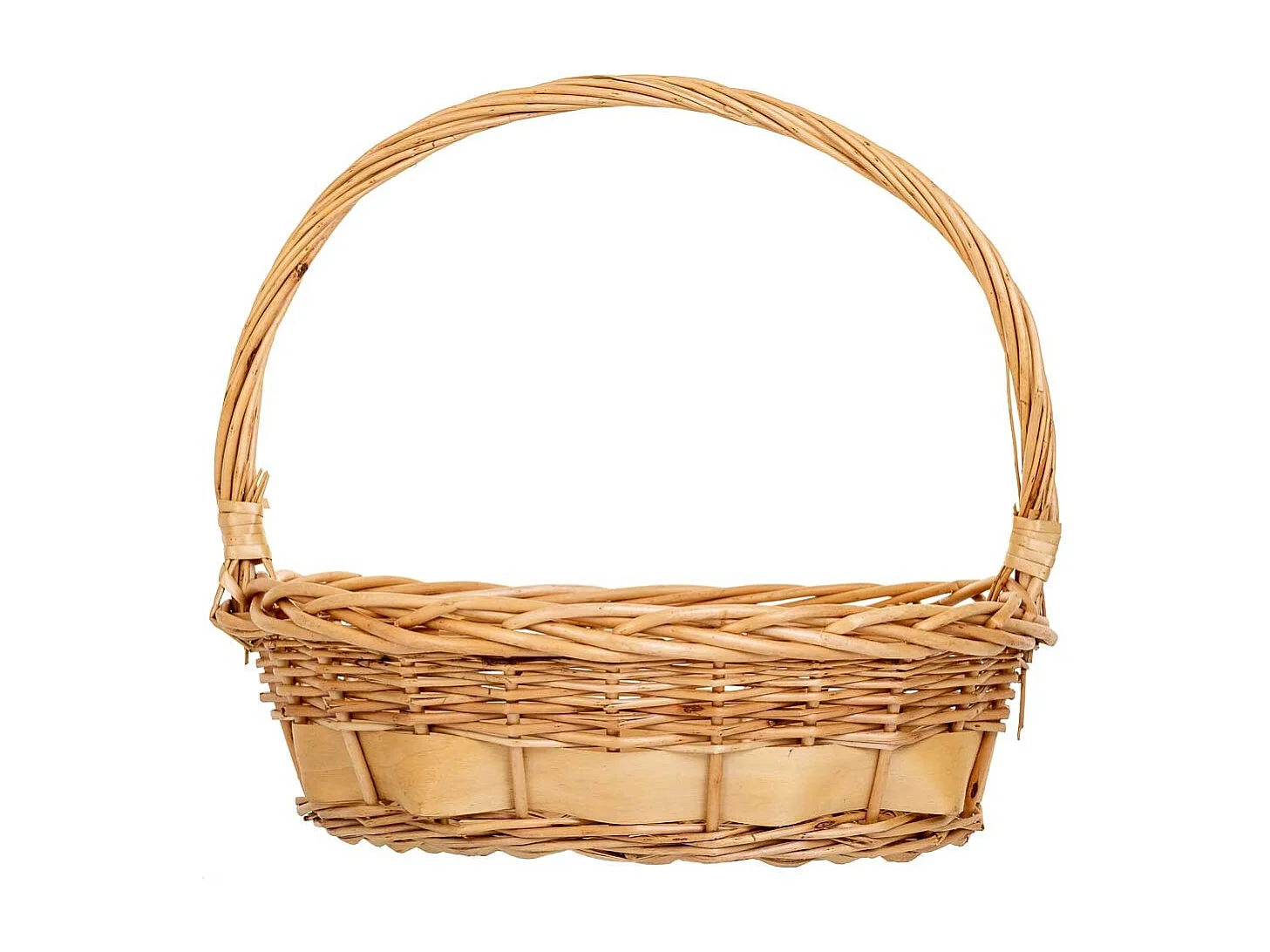 Ensemble de 3 paniers en osier avec poignées marron