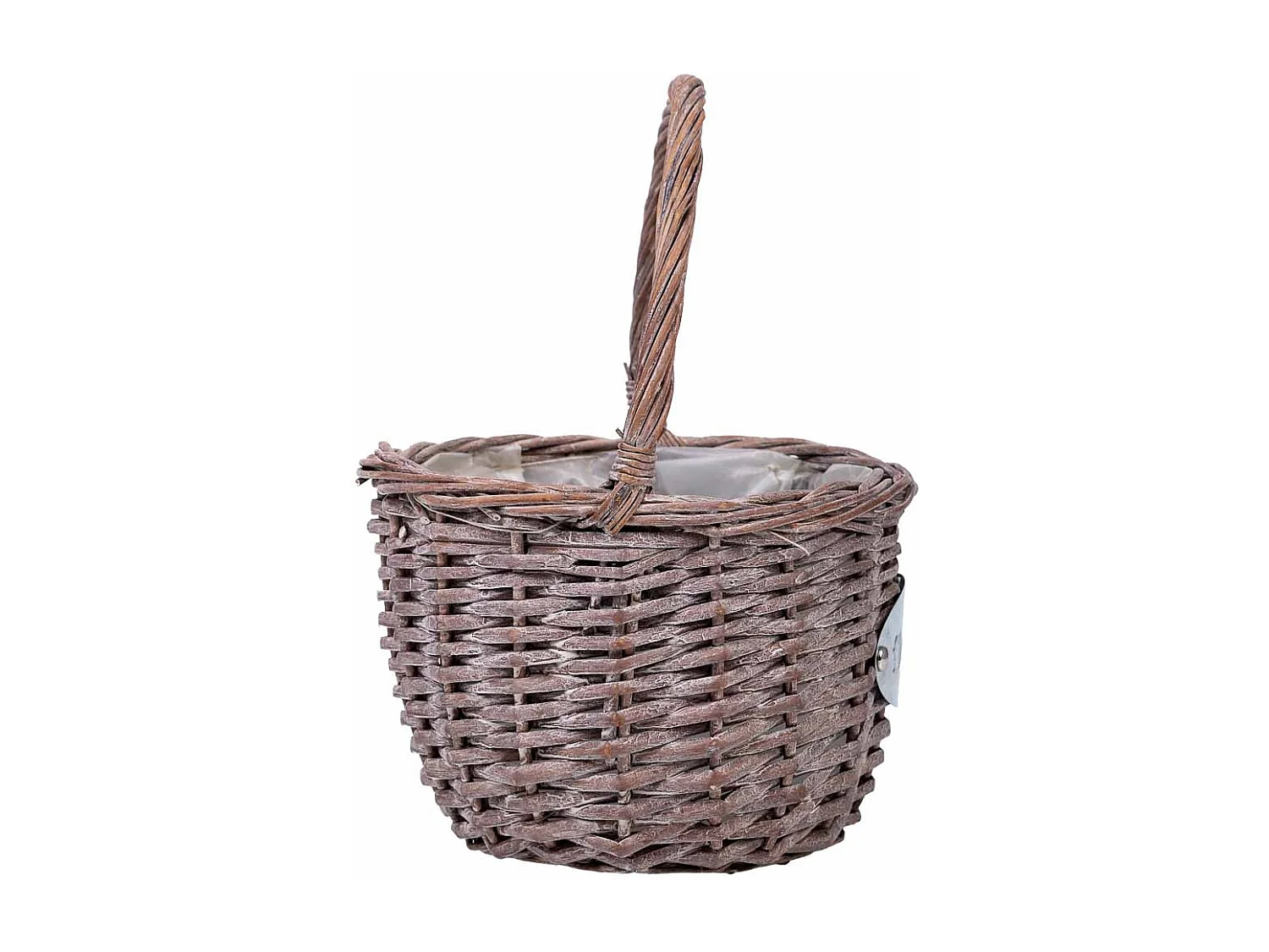 Cesta de vime rosa d23x29