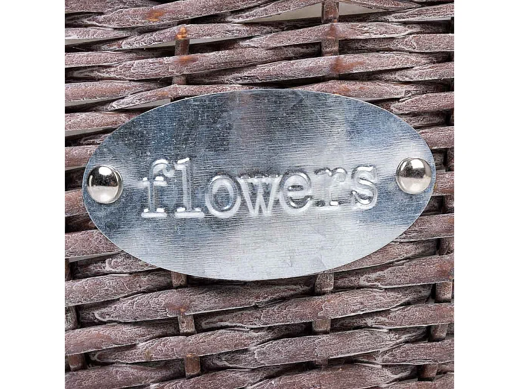 Cesta de vime rosa d23x29