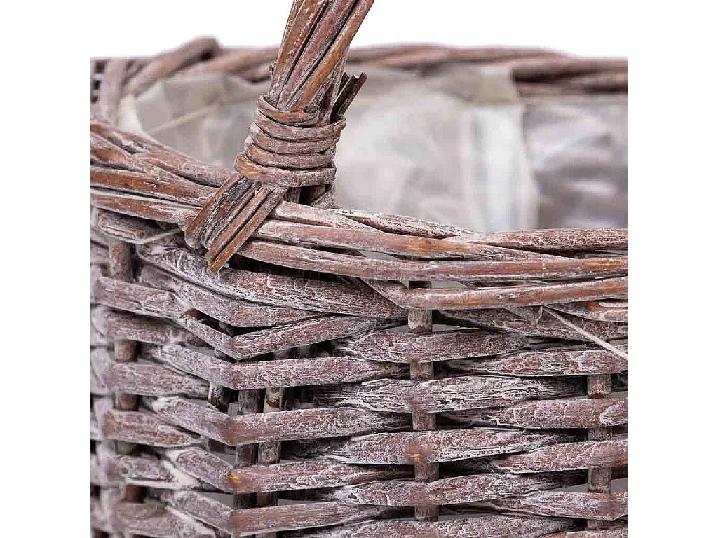 Cesta de vime rosa d23x29