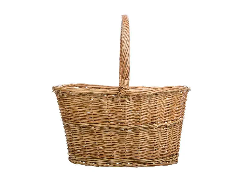 Brauner Weidenkorb 42x30x22/42h cm