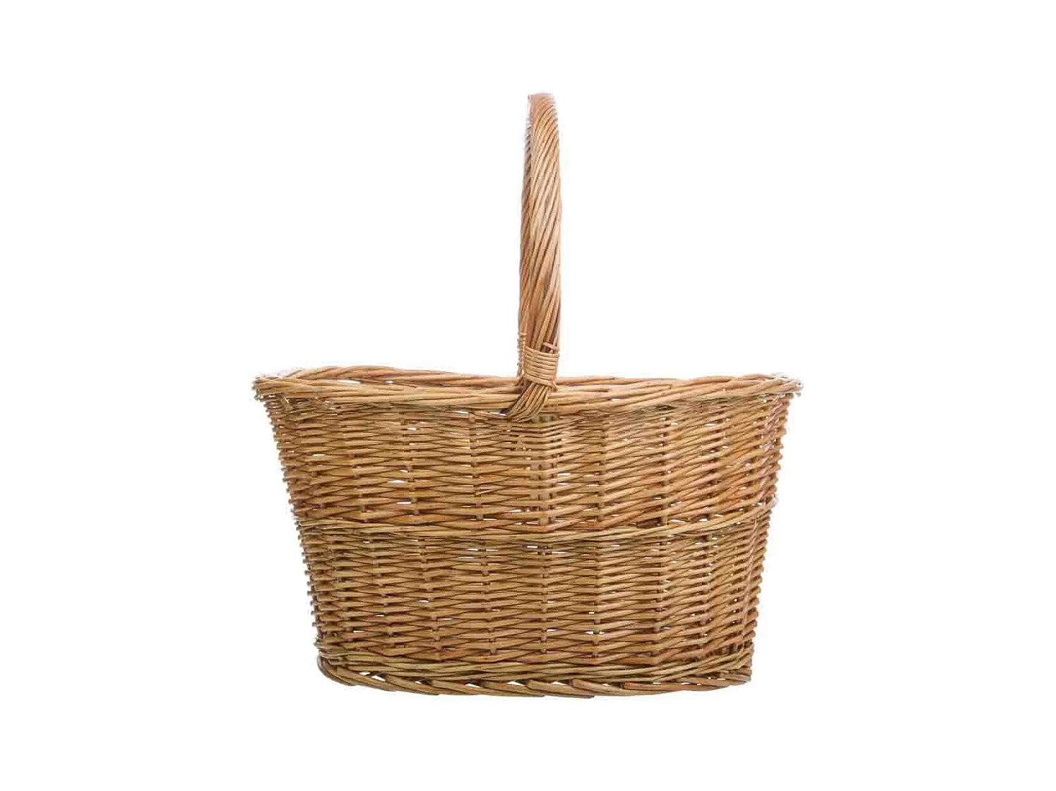 Brauner Weidenkorb 42x30x22/42h cm