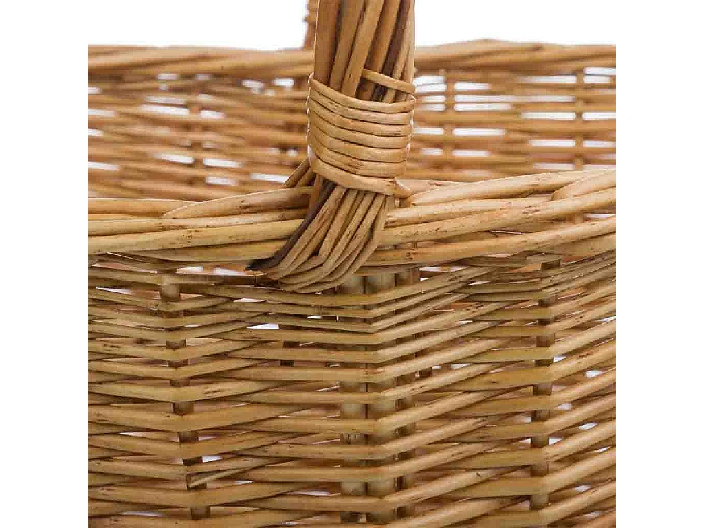 Cesto in vimini marrone 42x30x22/42h