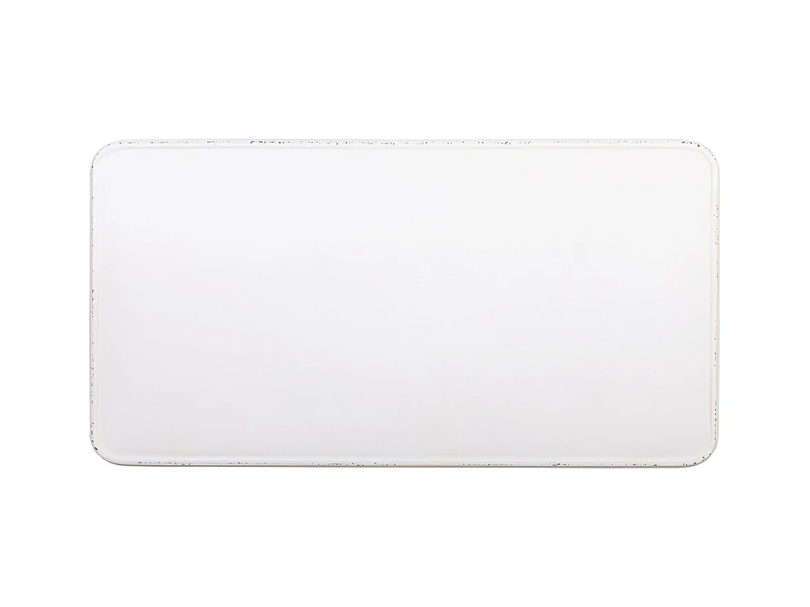 Console en métal vieilli blanc 100x52x76
