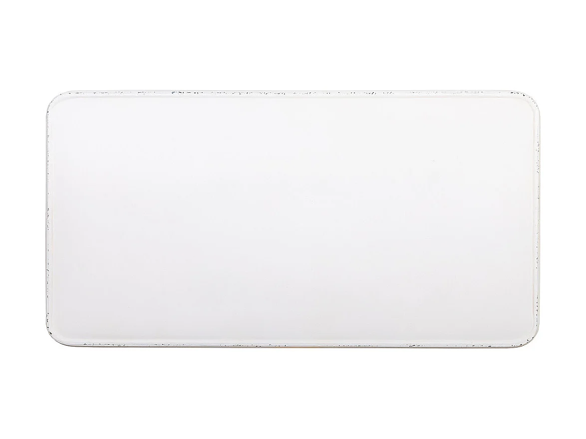 Console de metal envelhecido branco 100x52x76