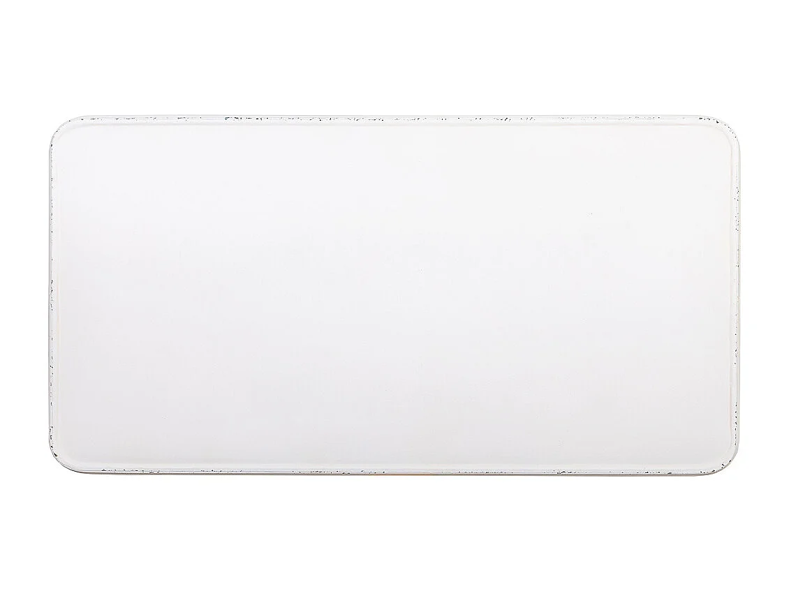 Console de metal envelhecido branco 100x52x76