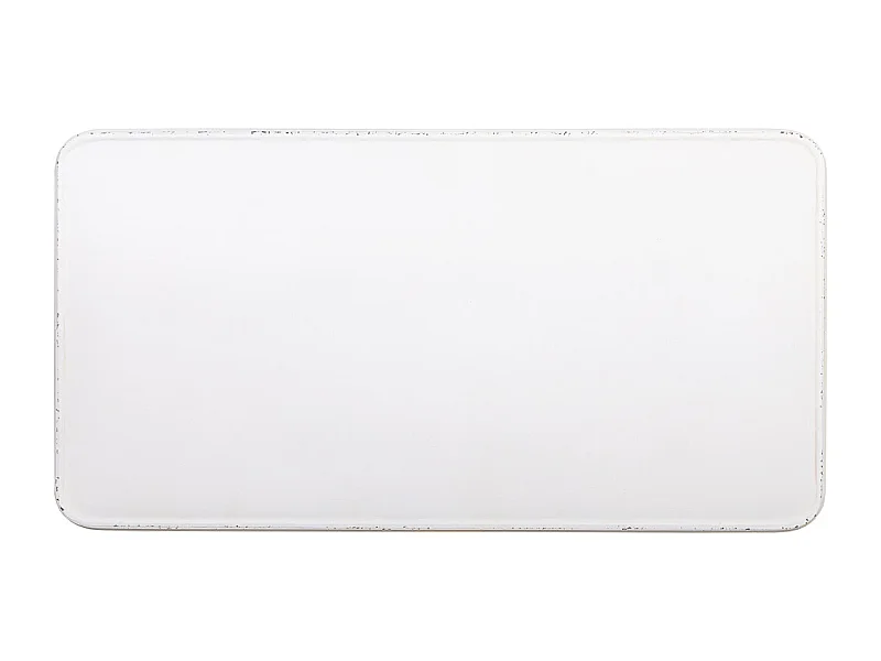 Mobile da ingresso in metallo invecchiato bianco 100x52x76