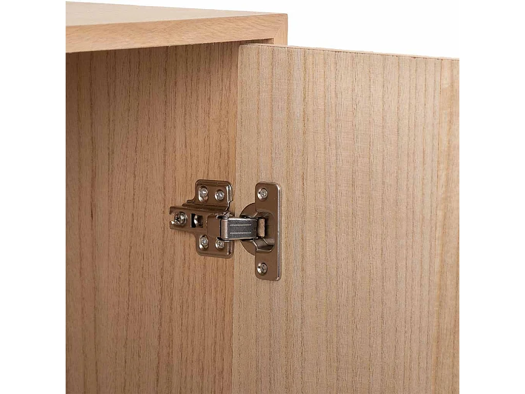 Holzschrank mit 2 braunen Türen 76x42x125