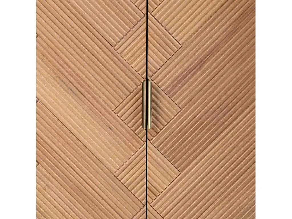 Holzschrank mit 2 braunen Türen 76x42x125