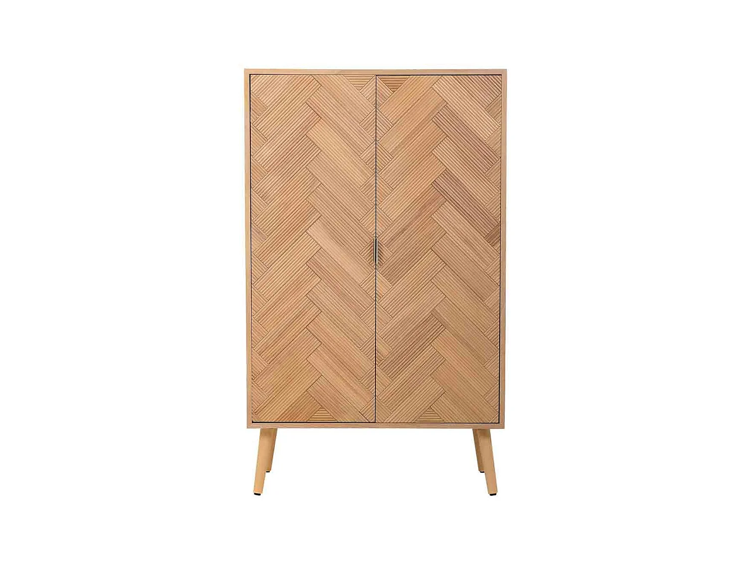 Armario de madera con 2 puertas marron 76x42x125