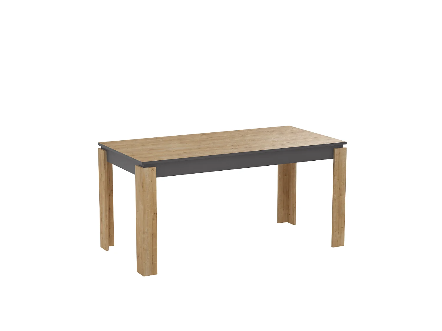 Decorotika Manhattan Rectangular Dining Table for 6 - 80 cm H x 160 cm W x 80 cm D