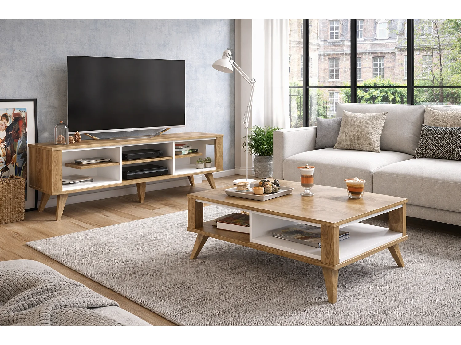 Decorotika Ionis TV Unit for TVs up to 55 Inches