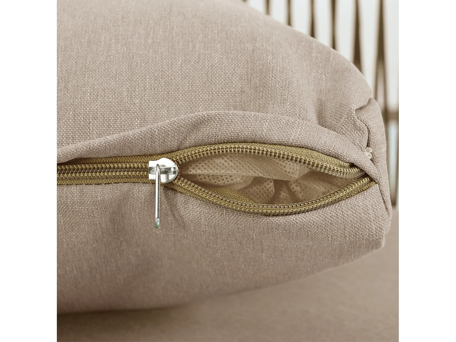 Zestaw mebli ogrodowych Iron - 2 narożniki 4-osobowe + 1 stolik kawowy - kolor khaki