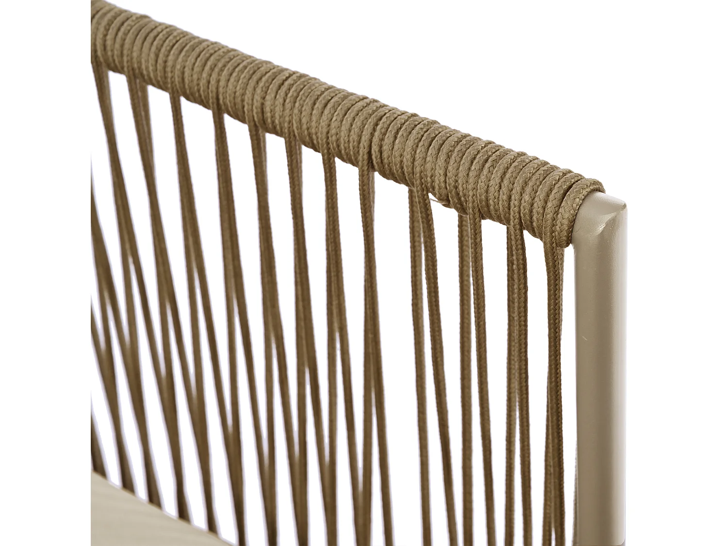 Zestaw mebli ogrodowych Iron - 2 narożniki 4-osobowe + 1 stolik kawowy - kolor khaki