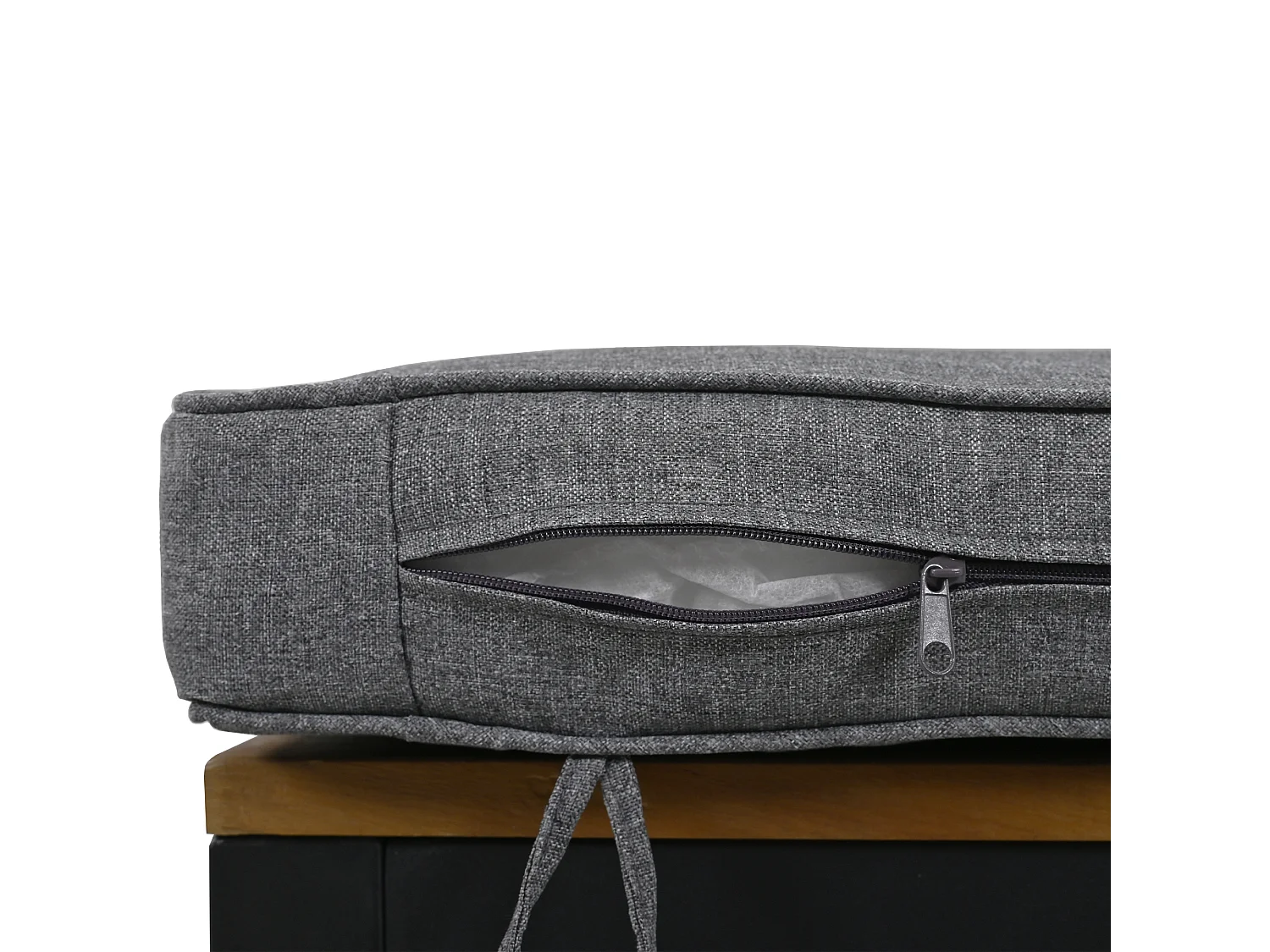 Modulare Gartenmöbel aus verzinktem Eisen: 3 2-Sitzer-Sofas + 2 Bänke + 1 Couchtisch - Grau