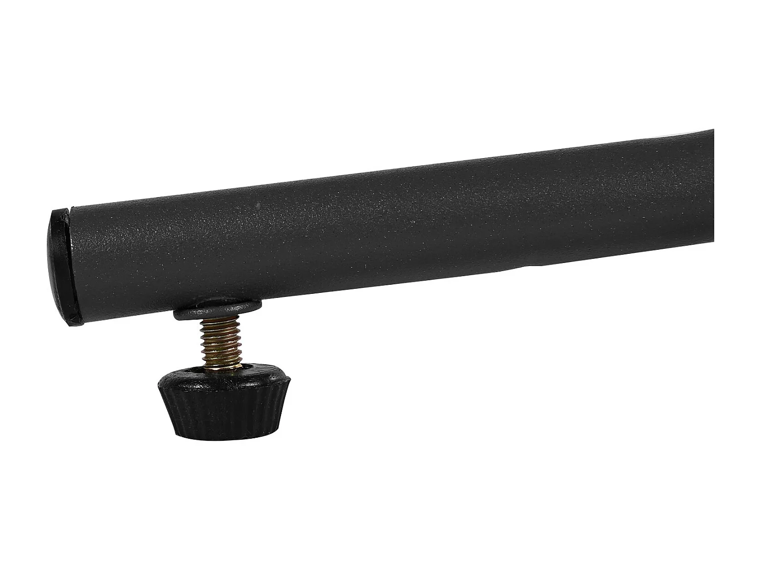 2-zits tuinmeubelset met 1 salontafel - Buiten daybed - Rotan + metaal + gevlochten touw - Grijs + zwart