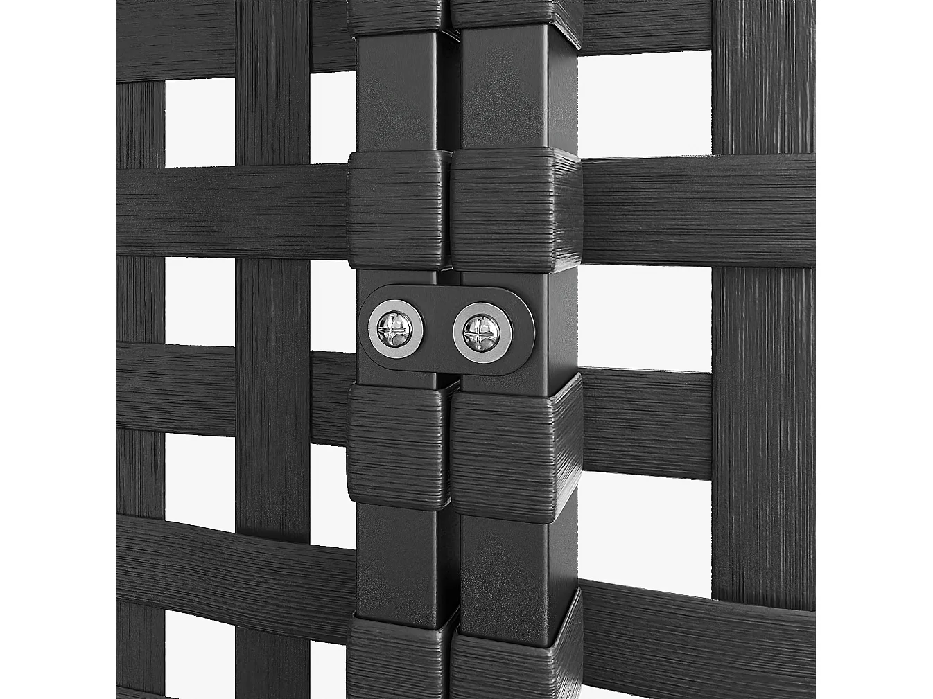 Divano letto da esterno a 2 posti, arredo da giardino - Metallo + poliestere - Cuscini inclusi - Grigio