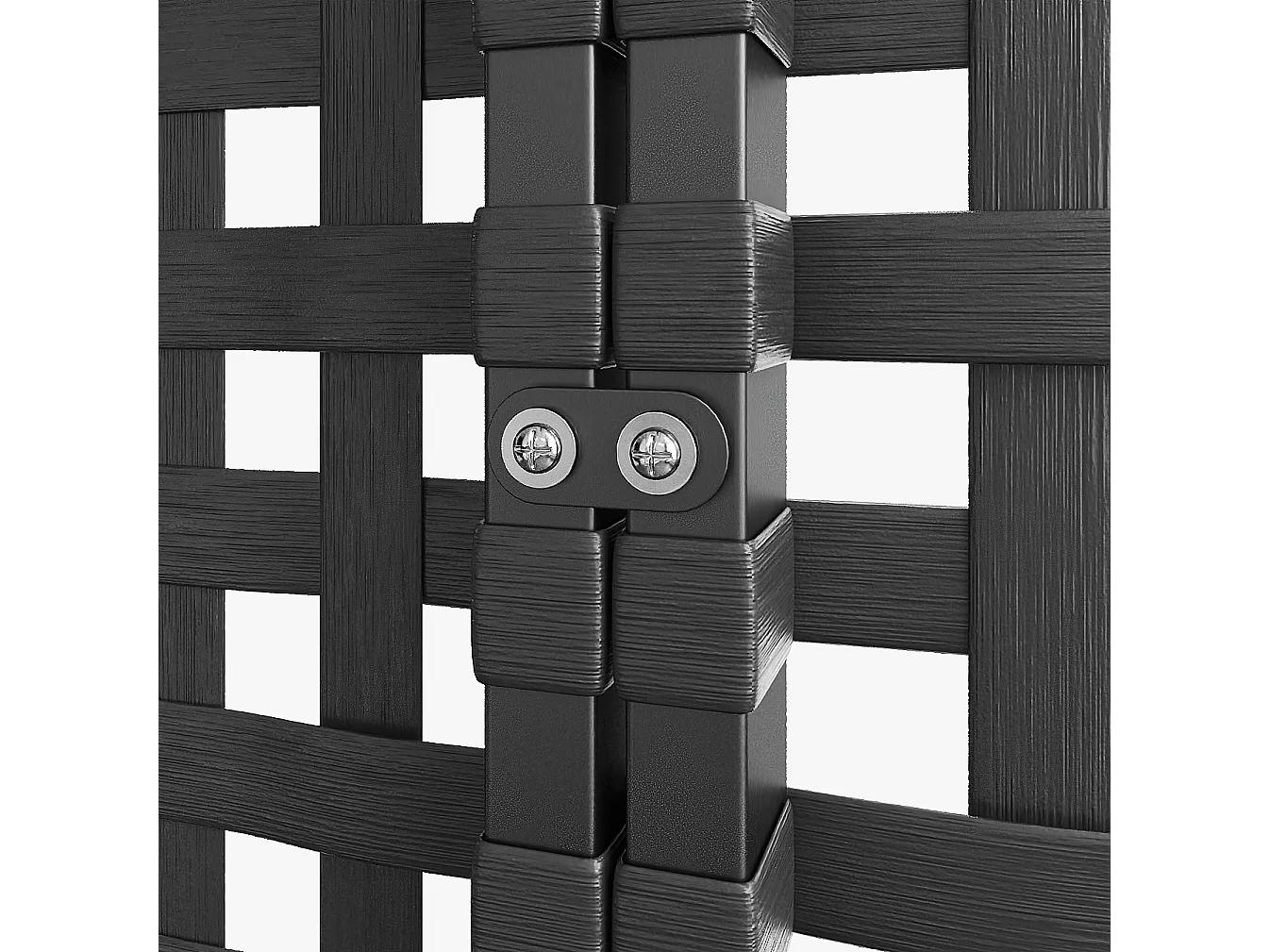 2-Sitzer-Tagesbett für den Außenbereich, Gartenmöbel - Metall + Polyester - Kissen inbegriffen - Grau