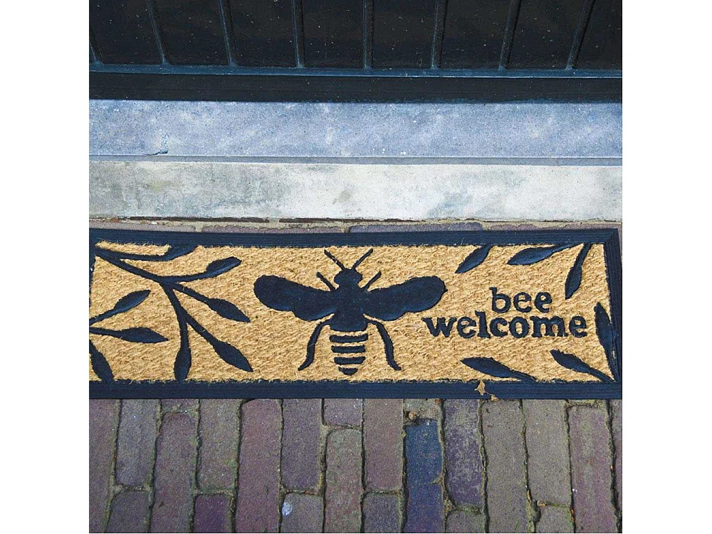 Paillasson en caoutchouc et fibres de coco Abeille