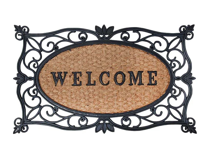 Paillasson en caoutchouc et coco Welcome