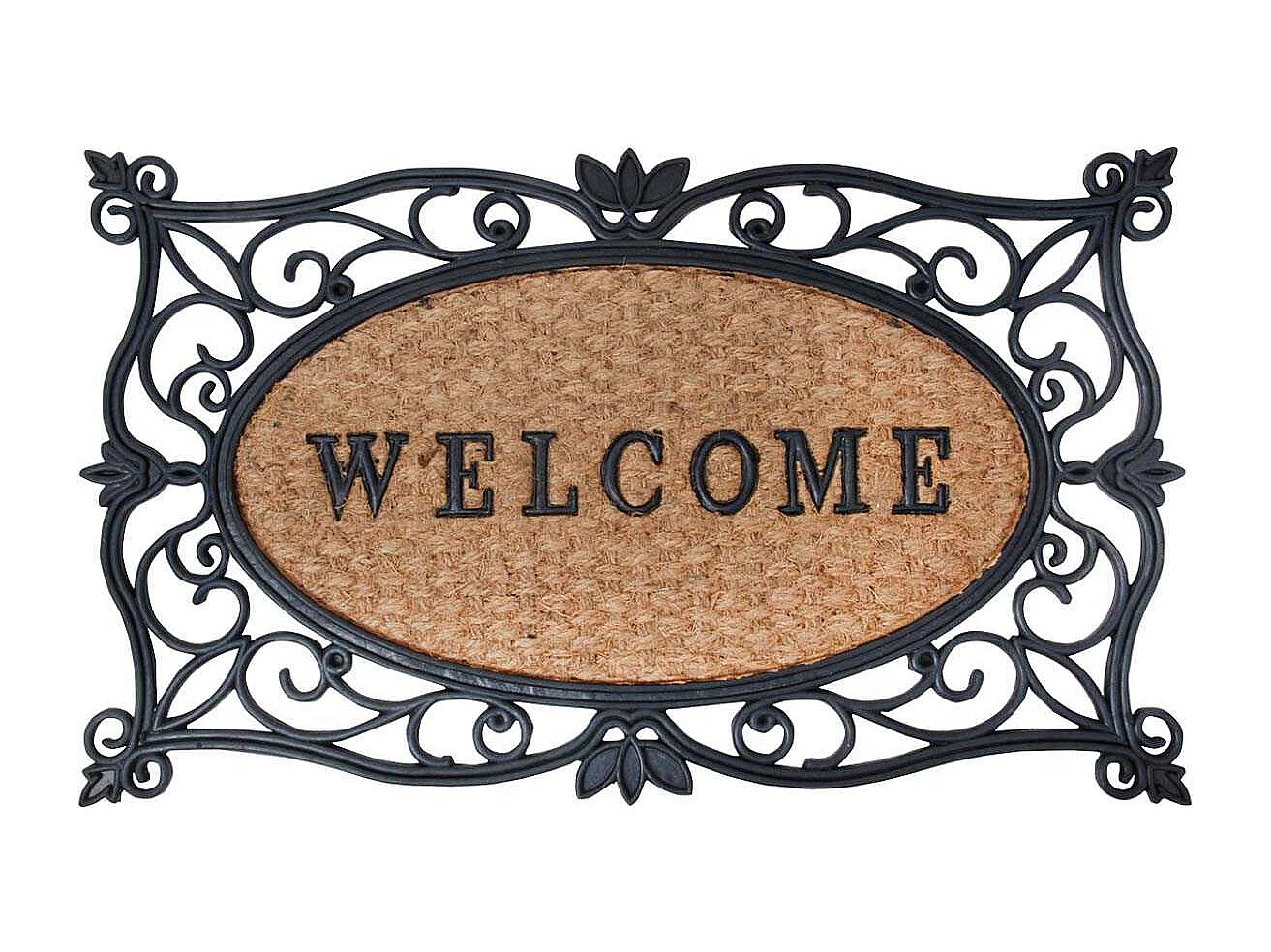 Paillasson en caoutchouc et coco Welcome