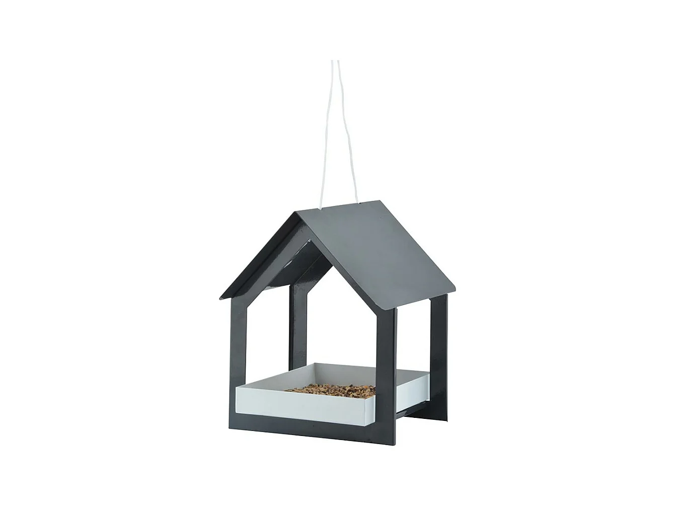 Mangeoire suspendue anthracite/blanc - Esschert Design