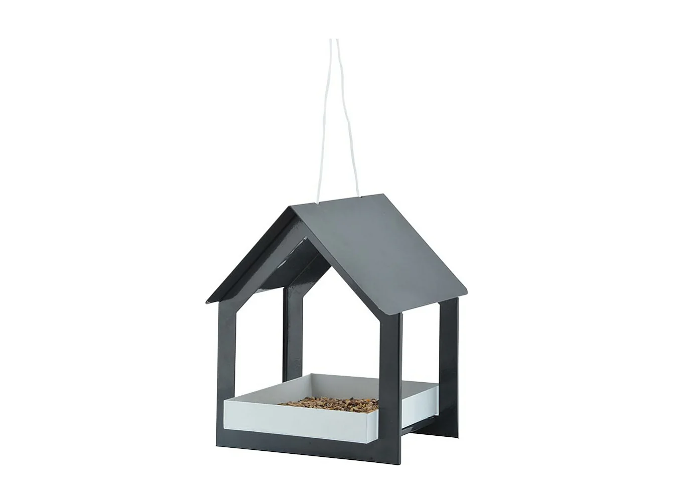 Mangeoire suspendue anthracite/blanc - Esschert Design