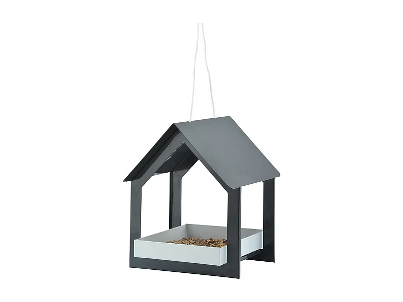 Mangeoire suspendue anthracite/blanc - Esschert Design