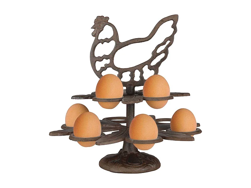 Range oeufs poule en fonte