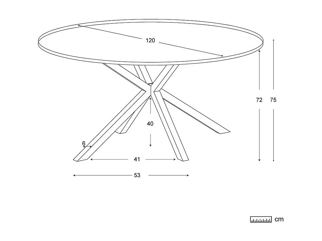 Table à manger effet bois chêne marron 120x75