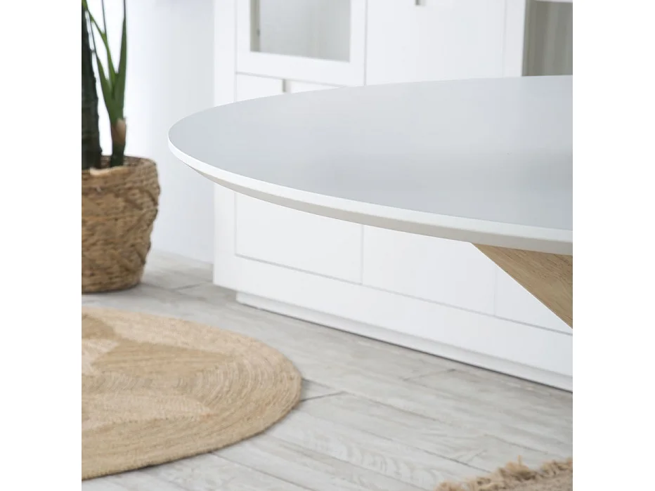 Table à manger en bois massif naturel 120x75