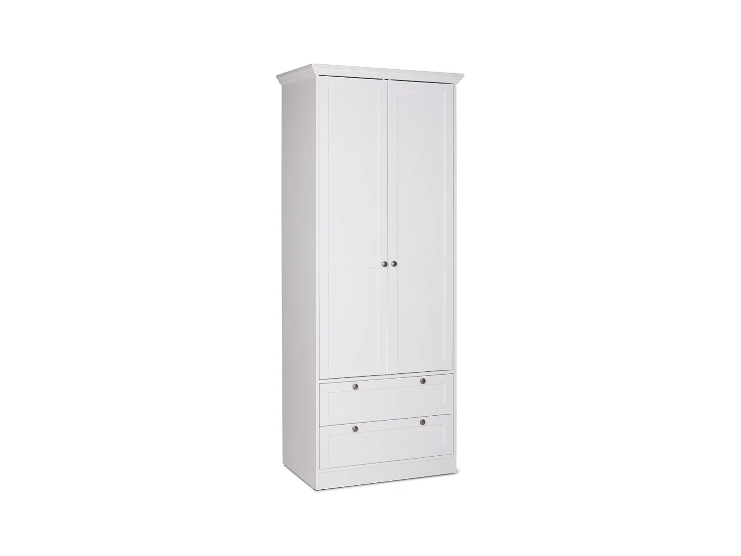Schrank 2 Türen und 2 Schubladen H80 cm - LANDWOOD