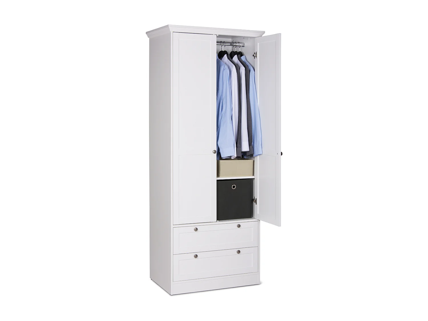 Armadio 2 porte e 2 cassetti H80 cm - LANDWOOD