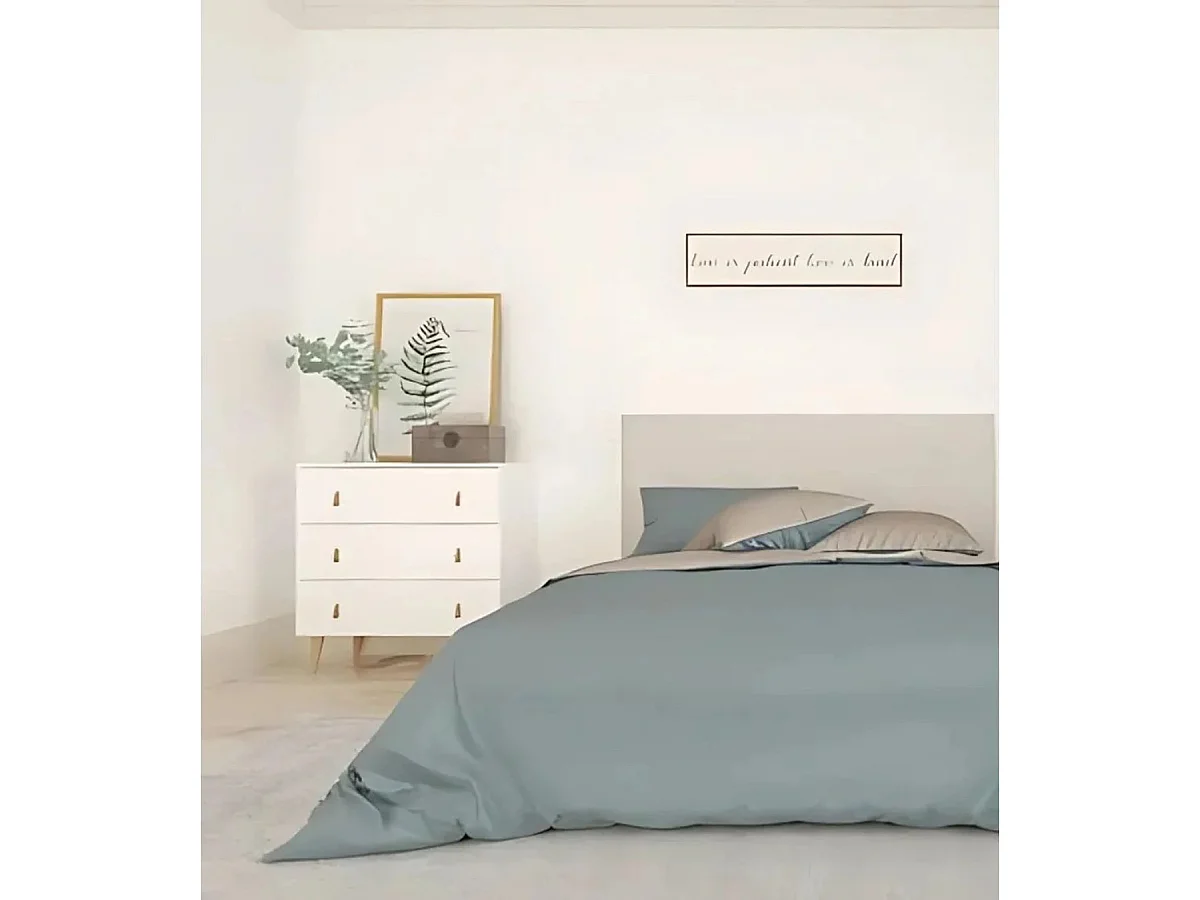 Commode, Meuble de rangement avec 3 tiroirs coloris blanc - Hauteur 83 x Longueur 80 x profondeur 48 cm