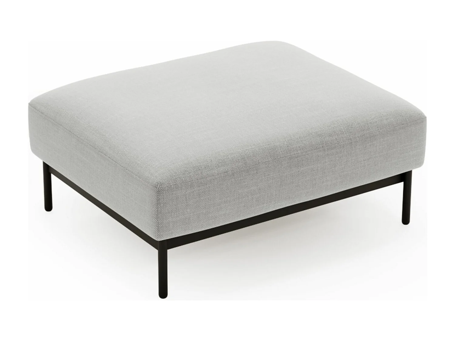 Poef - lichtgrijs - SOLIANERO