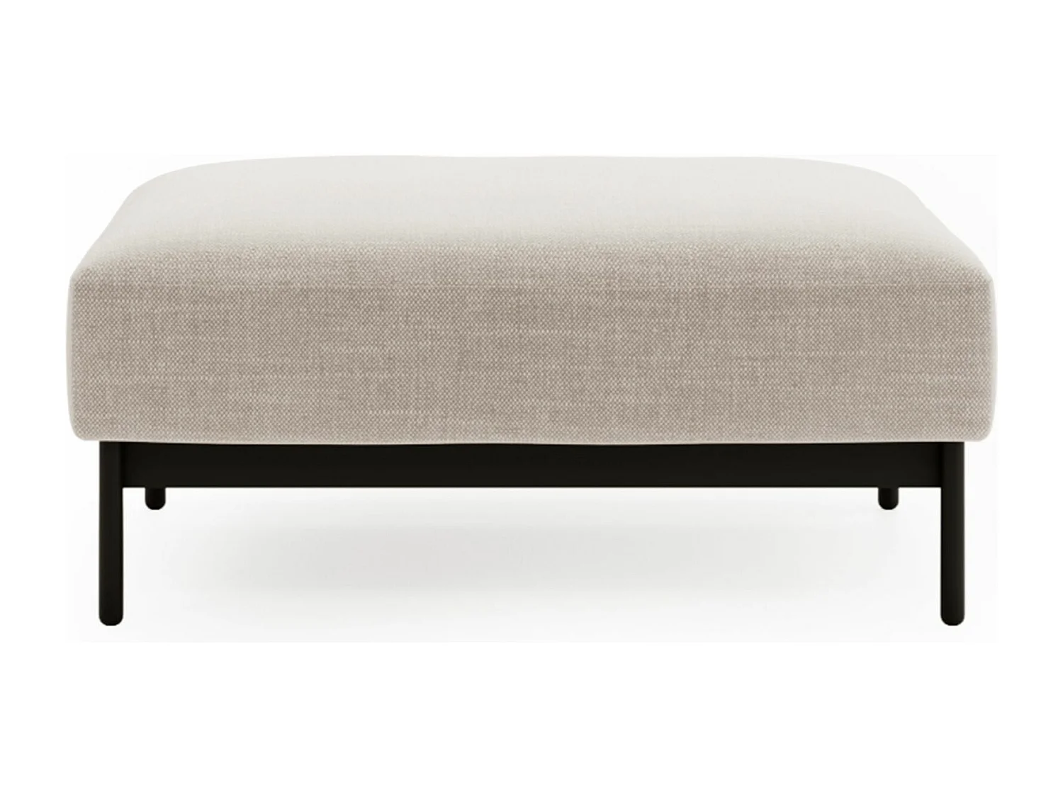 Polsterhocker, beige, 100 x 87 cm - SOLIANERO