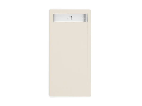 Piatto doccia ultrasottile 80 x 190 cm ELADIO in resina finitura ardesia sabbia