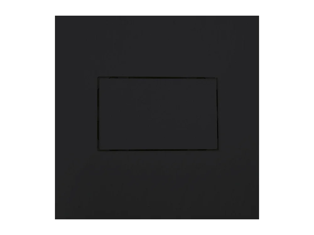 Receveur de douche 80 x 120 cm extra plat PIATTO en SoliCast® surface ardoisée noir