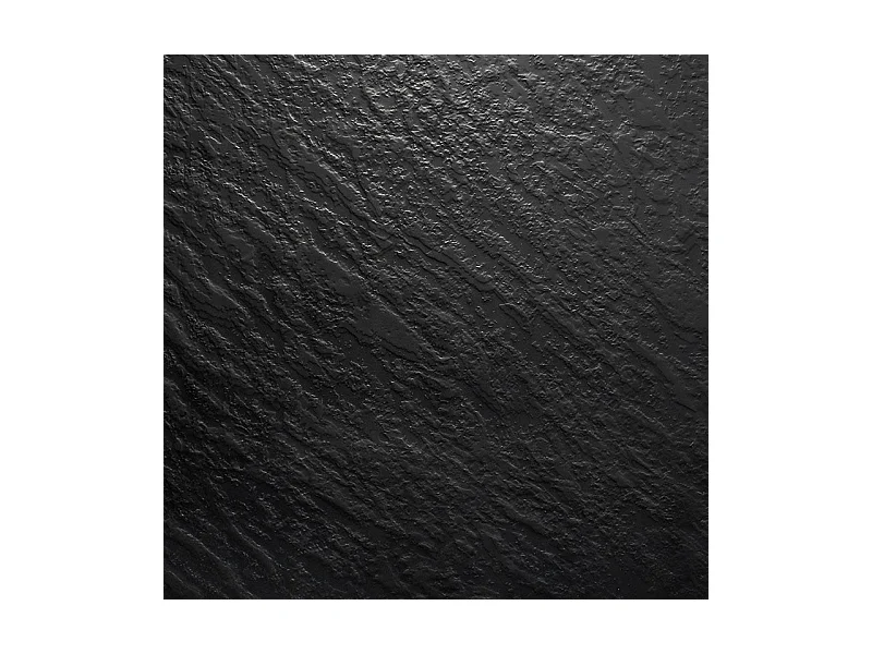 Receveur de douche 80 x 120 cm extra plat PIATTO en SoliCast® surface ardoisée noir