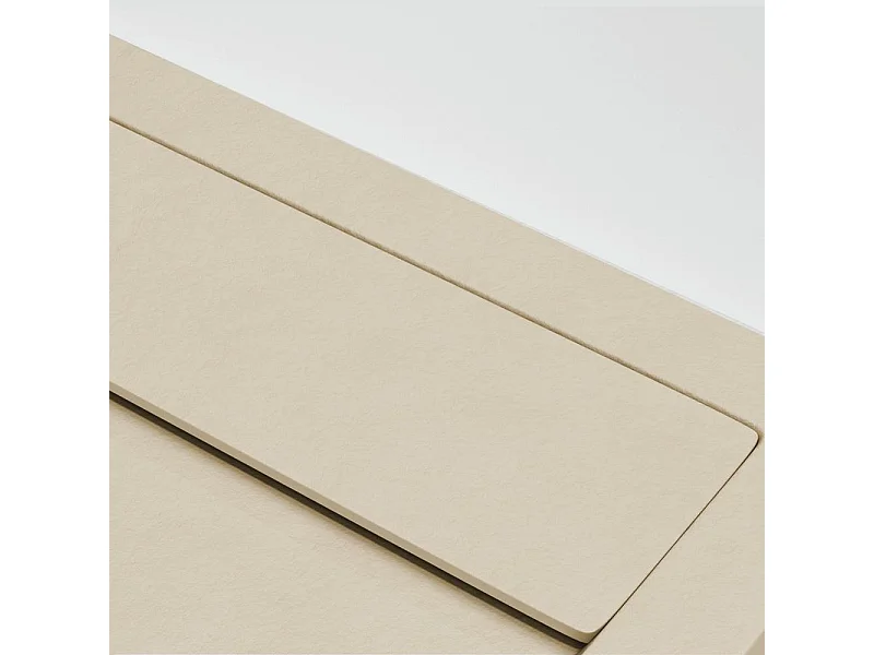 Piatto doccia ultrasottile 80 x 120 cm QUERA in resina finitura ardesia sabbia