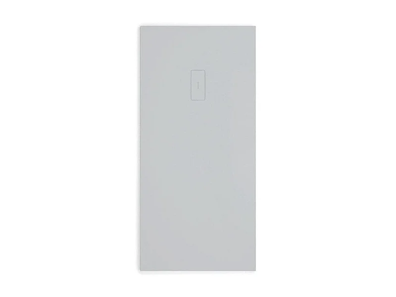 Piatto doccia ultrasottile 80 x 190 cm FUSENCE in resina finitura ardesia cemento