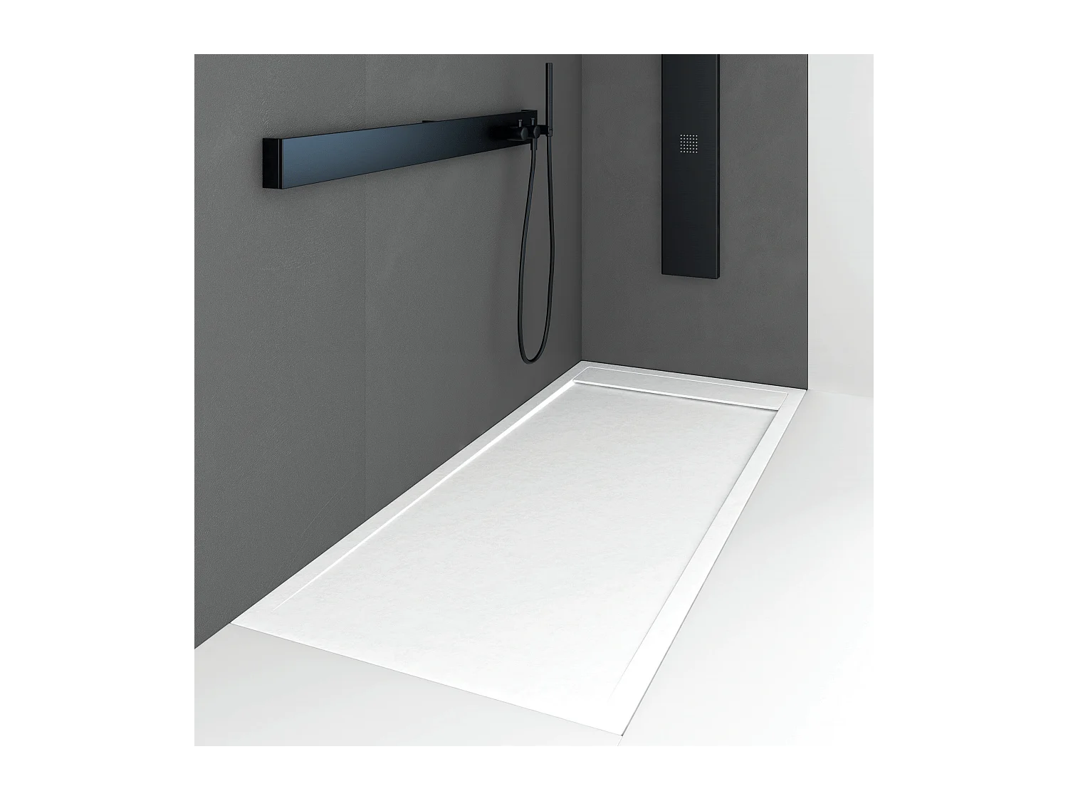 Plato de ducha resina QUORE CREMA  70x190cm