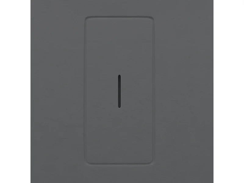 Piatto doccia ultrasottile 80 x 160 cm FUSENCE in resina finitura ardesia antracite