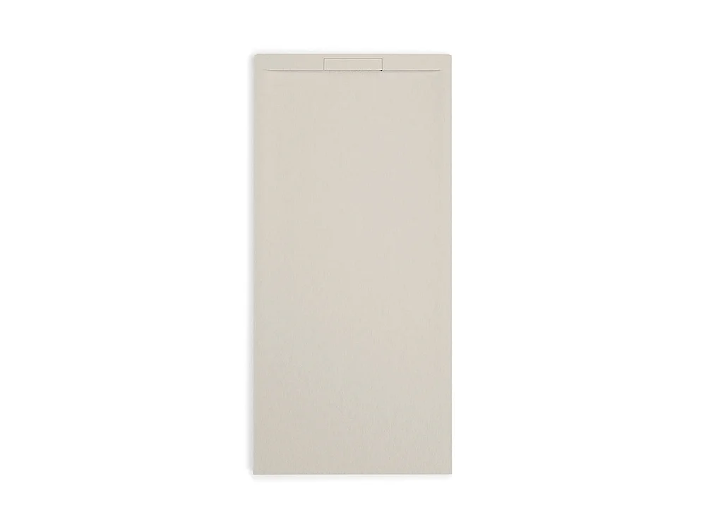 Piatto doccia ultrasottile 70 x 120 cm COSME in resina finitura ardesia sabbia