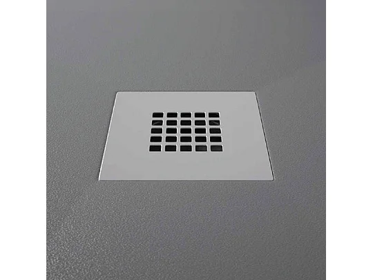 Plato de ducha pizarra ONDA antracita  80x190 cm rejilla acero inox.
