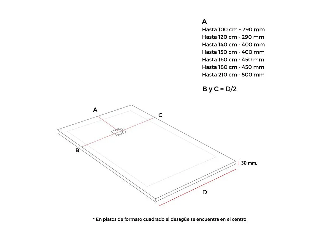 Mineralguss-Duschwanne extra flach ONDA Schieferoptik SAND 80x90 cm