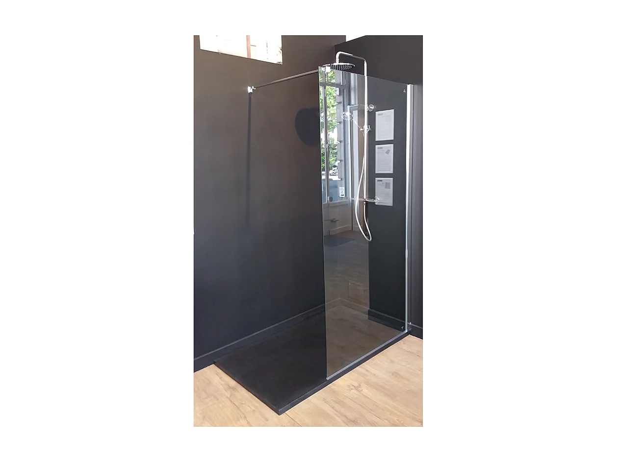 Piatto doccia ultrasottile 90 x 160 cm PIATTO in SoliCast® finitura ardesia nero