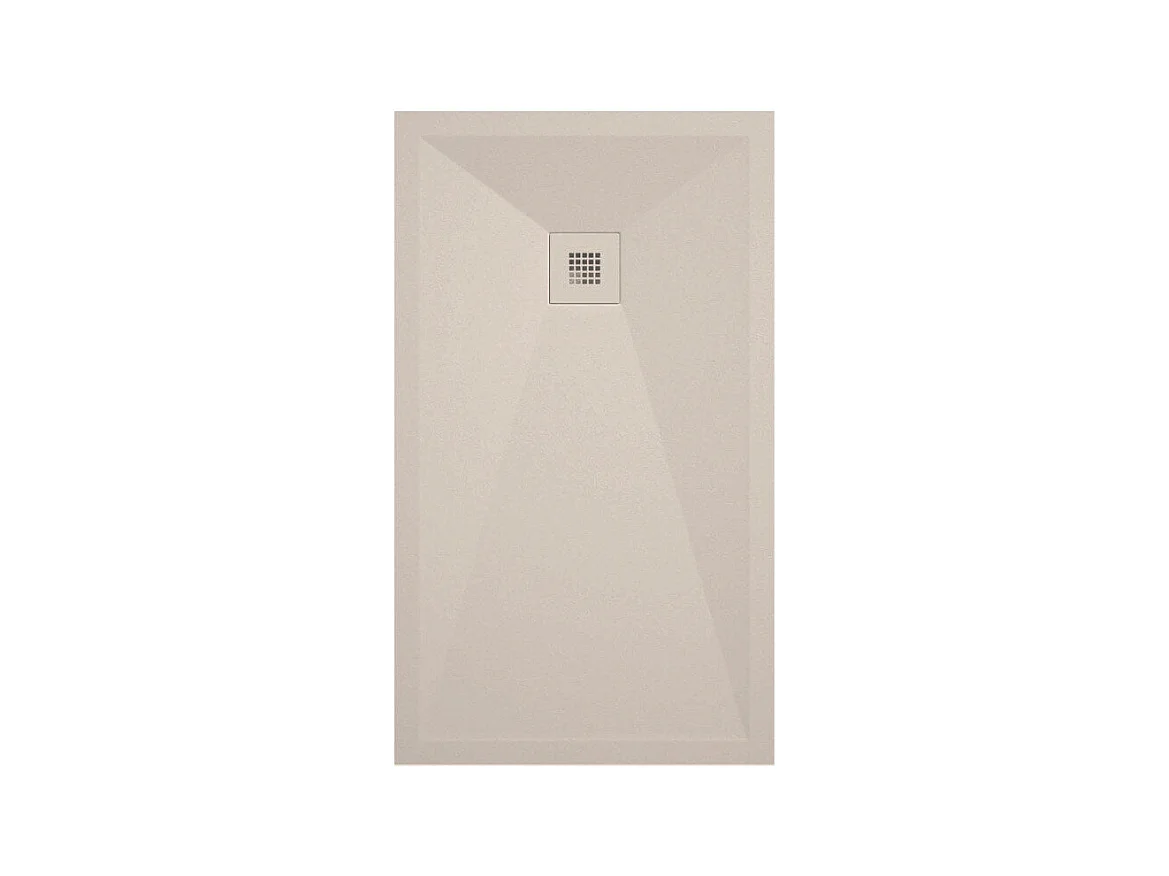 Mineralguss-Duschwanne extra flach ONDA Schieferoptik SAND 70x200 cm