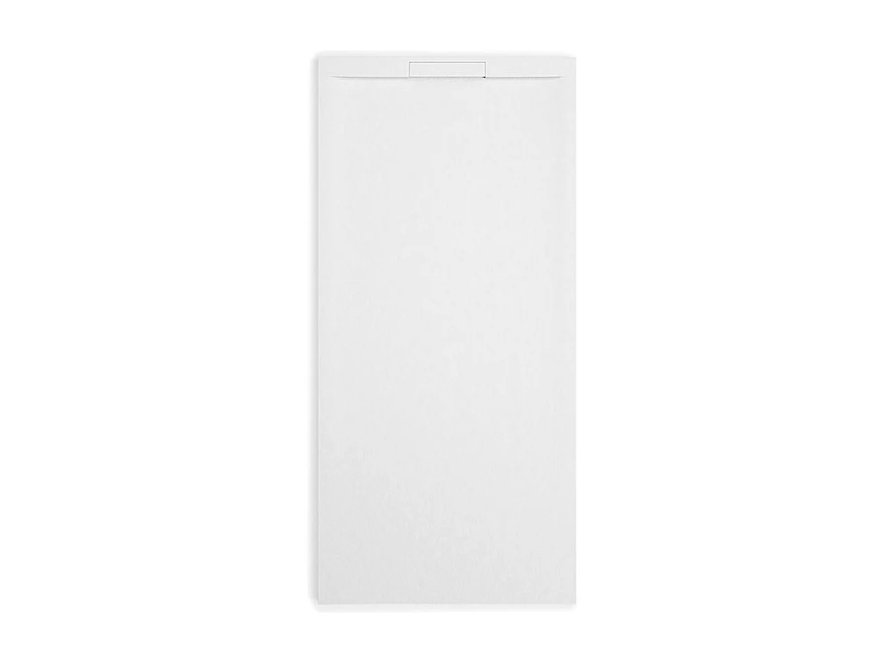 Mineralguss-Duschwanne extra flach COVER Schieferoptik WEISS 70x140cm