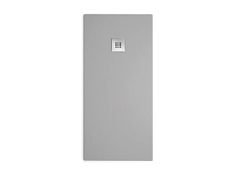 Receveur de douche 80x80cm extra plat MADISON en résine surface ardoisée béton